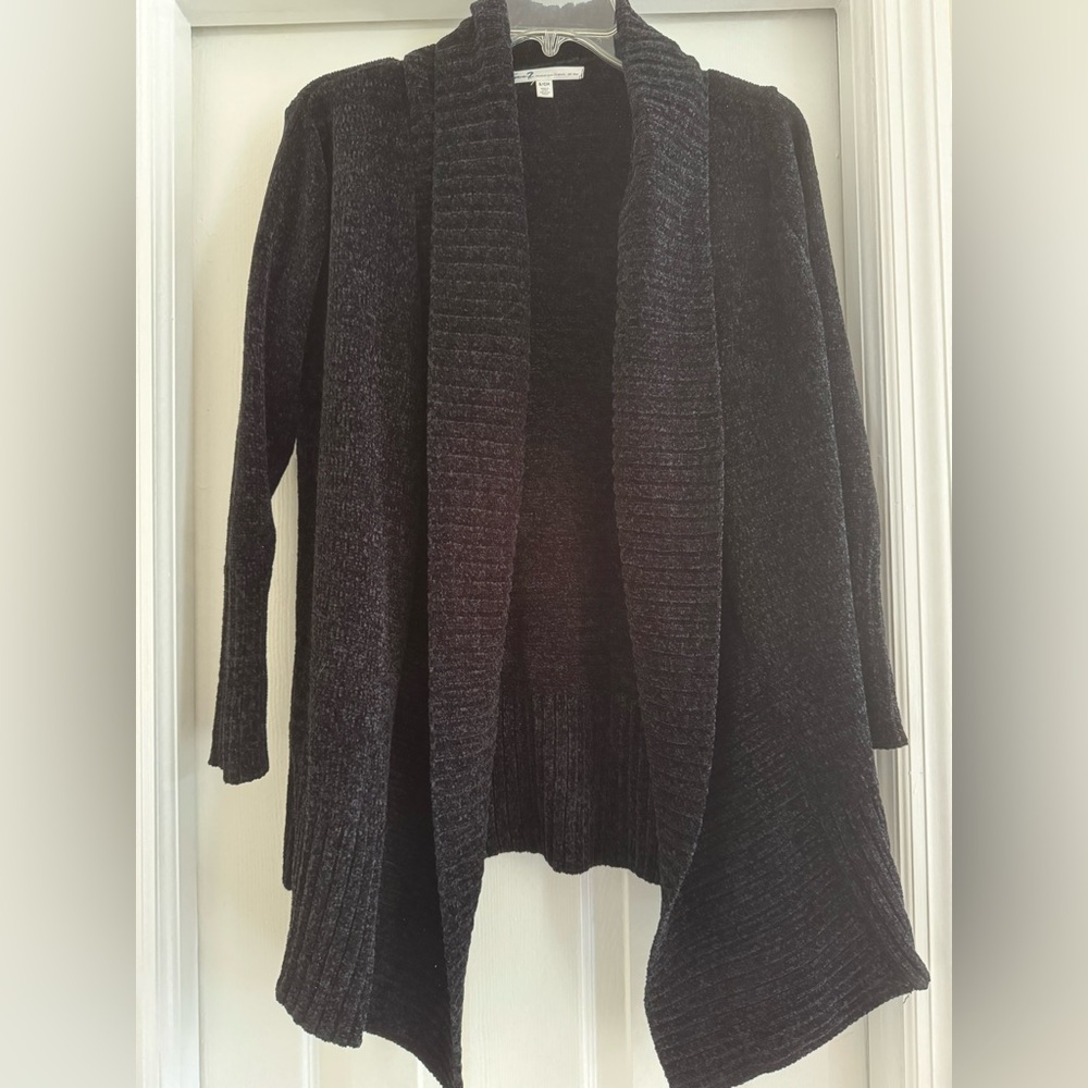 Women's seven7 Black Sweater open cardigan woman’s size small